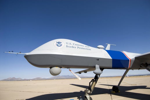 An MQ-9 Predator B drone in Arizona.